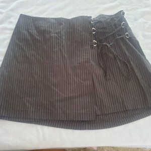 Pinstripe Mini Skirt